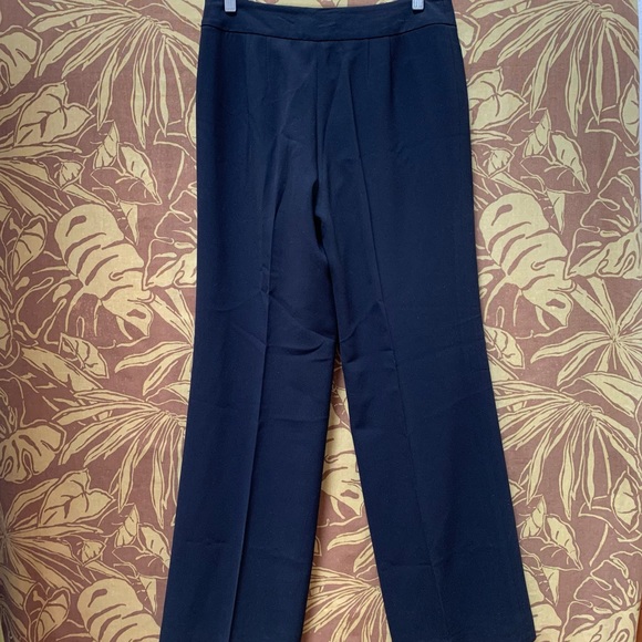 Ann Taylor Career Black Straight Classic Leg Trousers - Picture 2 of 11